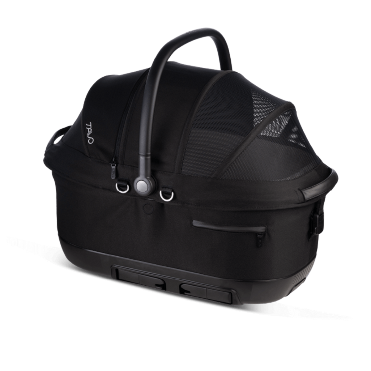 TAVO Maeve™ iso6X Haustier-Autositz mit ISOFIX – Crash-getestet Sicher & Komfortabel für Hund & Katze – onyx L 60 x B 43,5 x H 53 cm