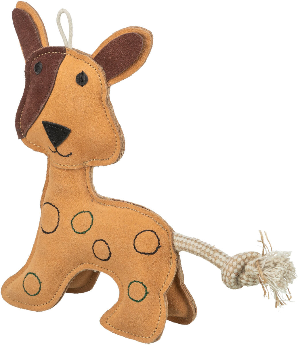TRIXIE Hundespielzeug Tau & Leder – Robust für Kauen & Zerrspiele