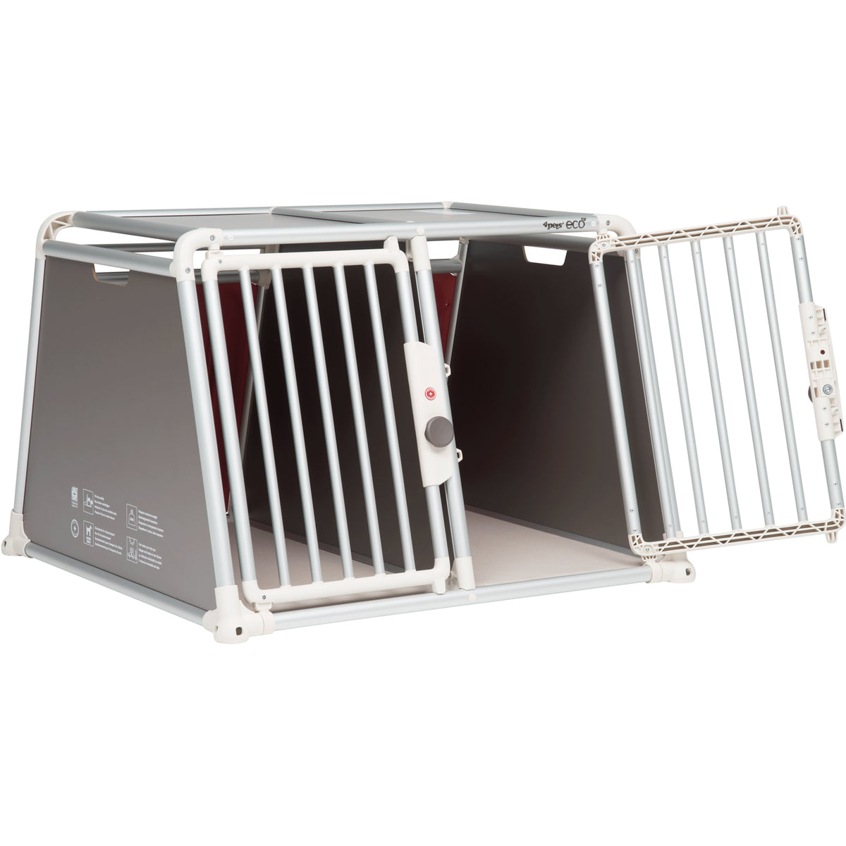 4pets Alu Autobox für 2 Hunde ECO 22
