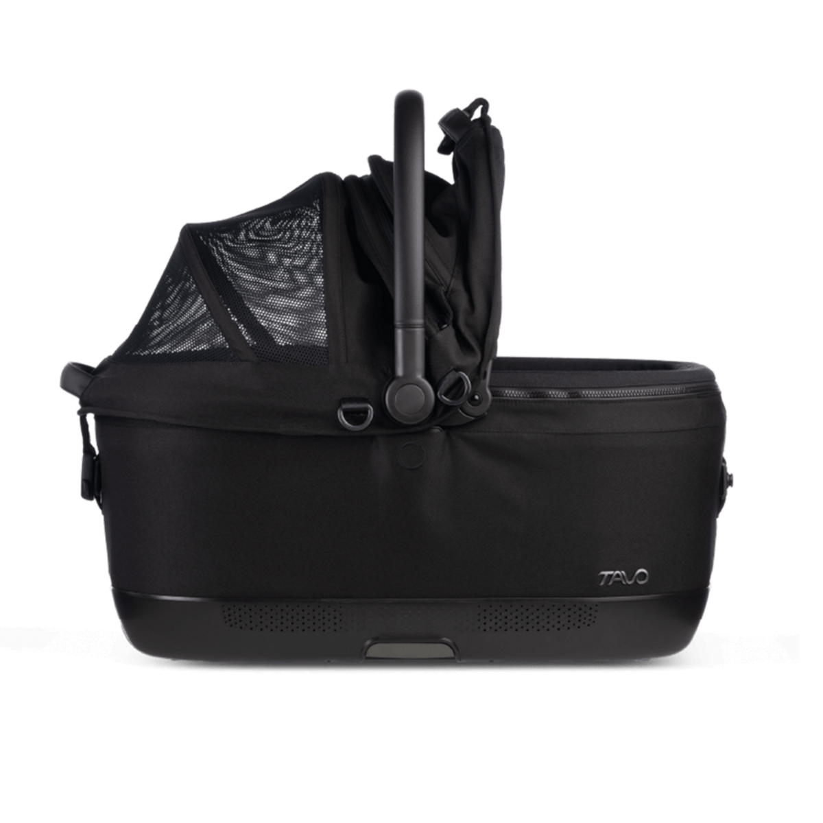 TAVO Maeve™ iso6X Haustier-Autositz mit ISOFIX – Crash-getestet Sicher & Komfortabel für Hund & Katze – onyx L 60 x B 43,5 x H 53 cm