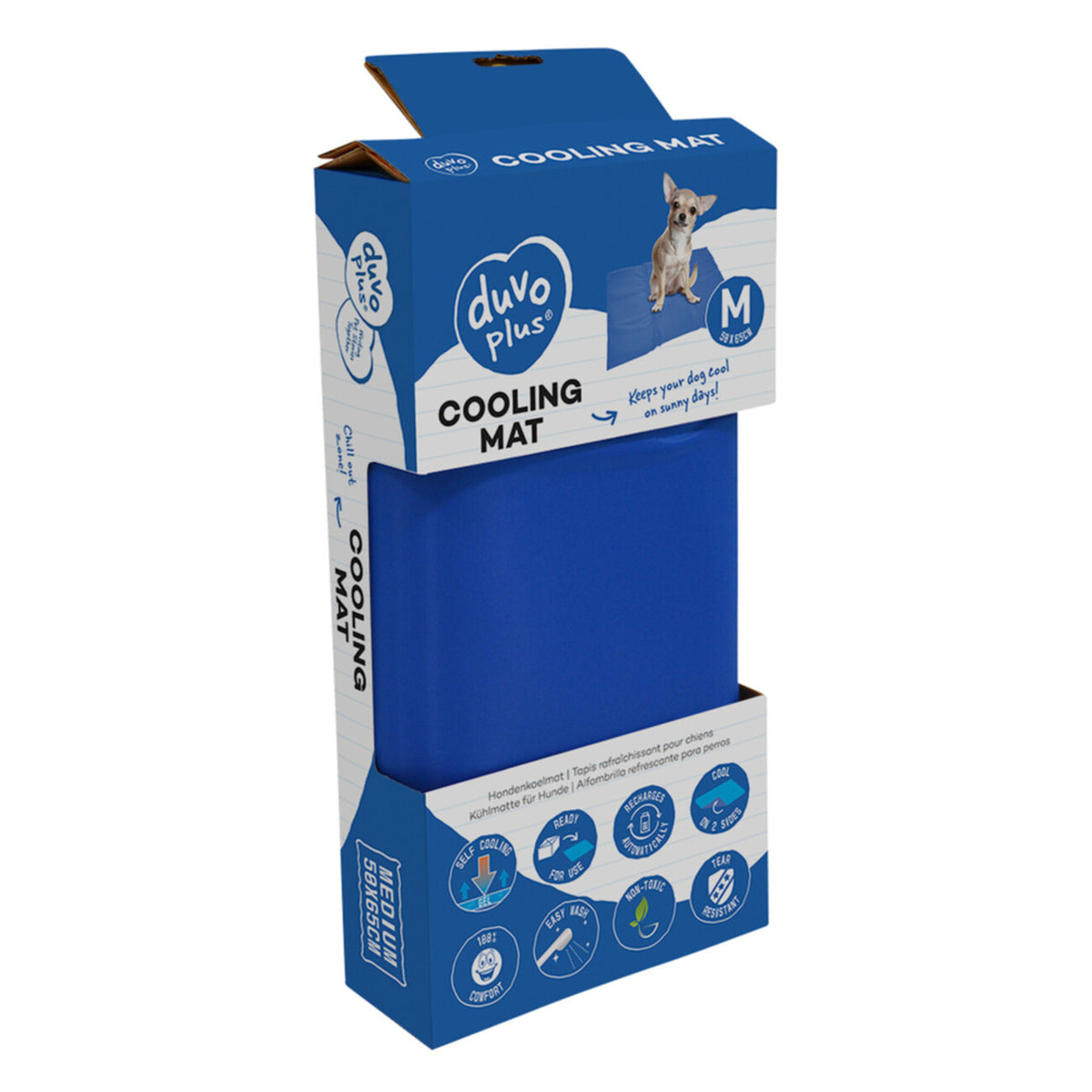 Kühlmatte für Hunde blau