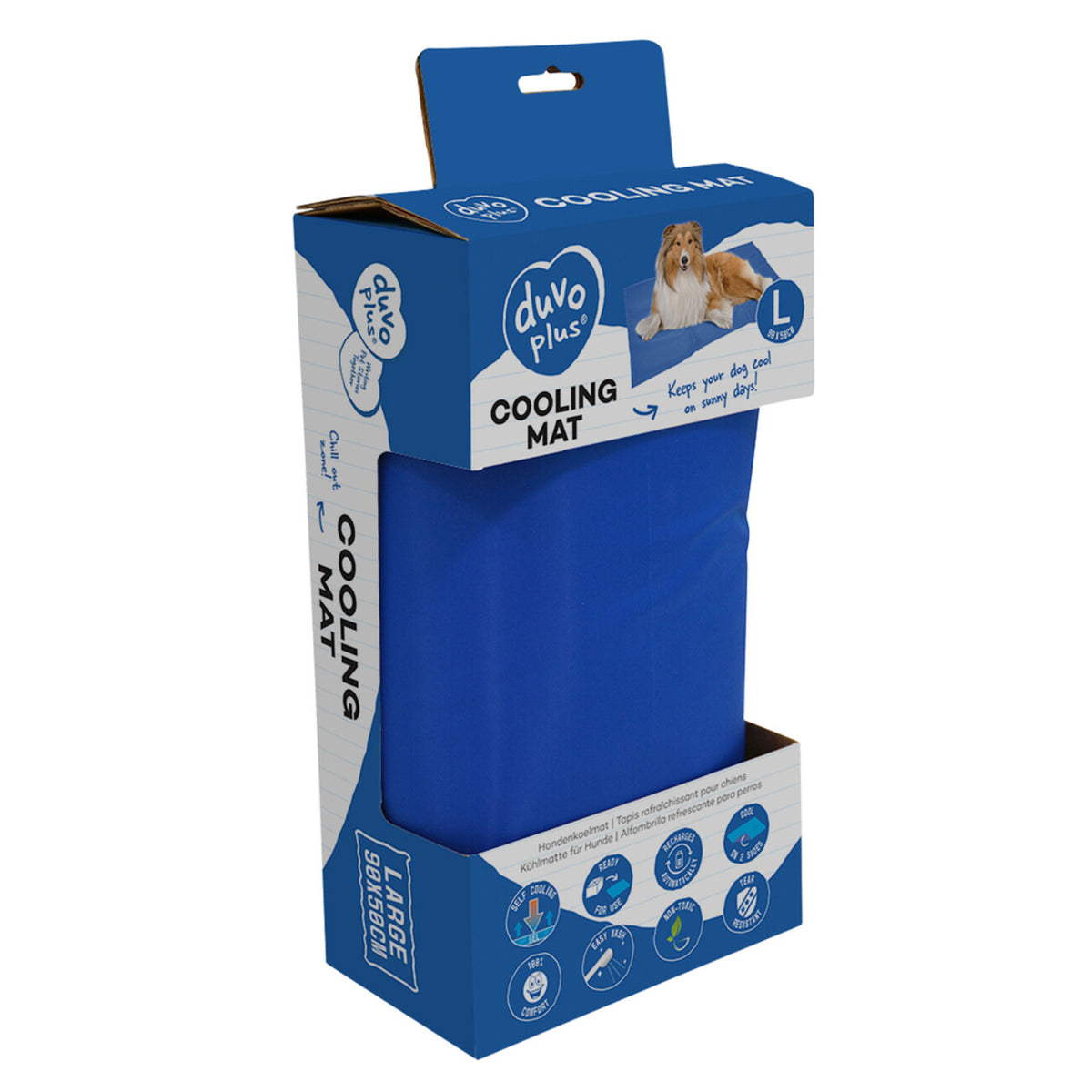 Kühlmatte für Hunde blau