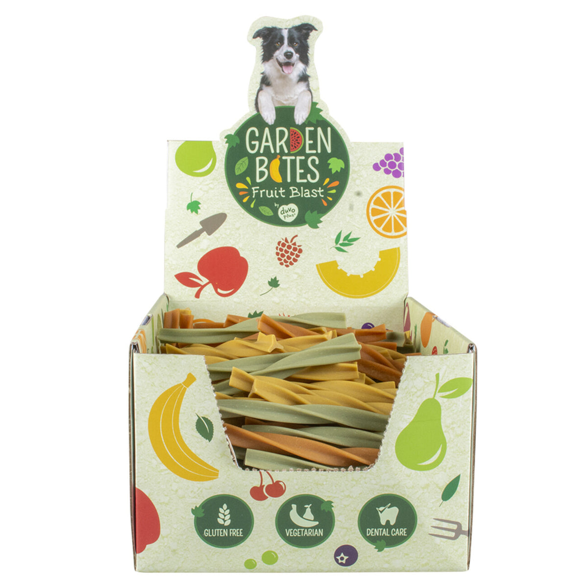 Garden Bites Fruity Dental Swirls S - Fruchtiger Hundesnack 🐶 – 1 Stück - 13cm - 78g