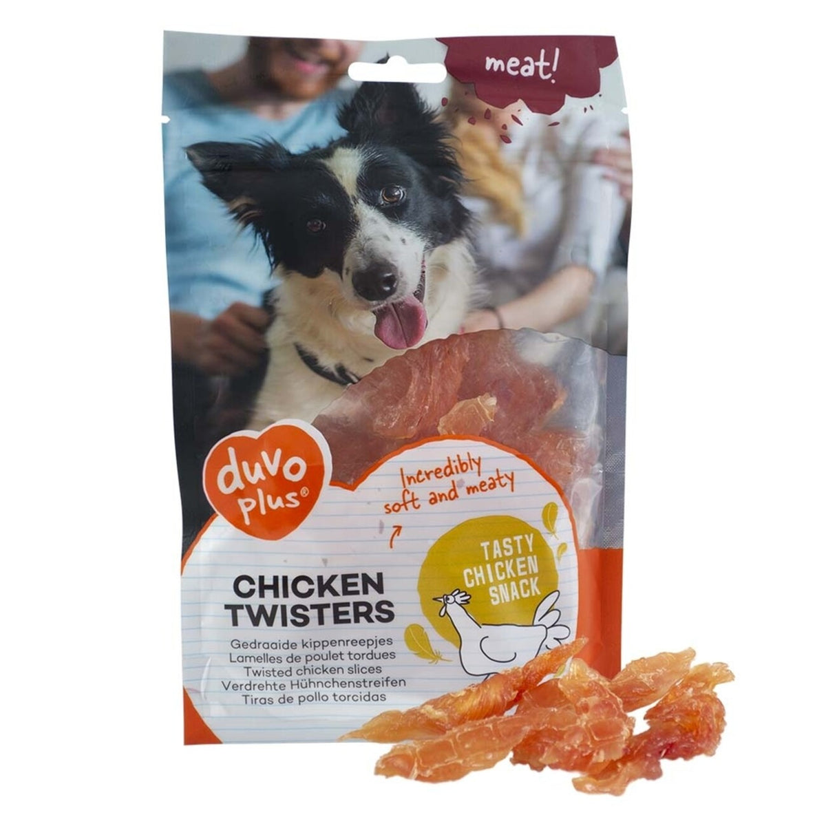 meat! Huhn Twisters – Der leckere Hühnchen-Snack für deinen Hund – 80 g
