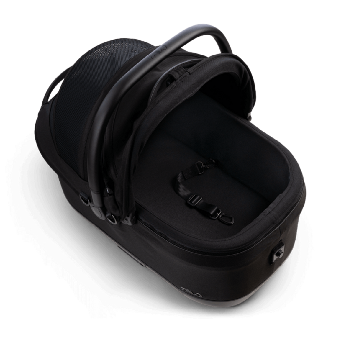 TAVO Maeve™ iso6X Haustier-Autositz mit ISOFIX – Crash-getestet Sicher & Komfortabel für Hund & Katze – onyx L 60 x B 43,5 x H 53 cm