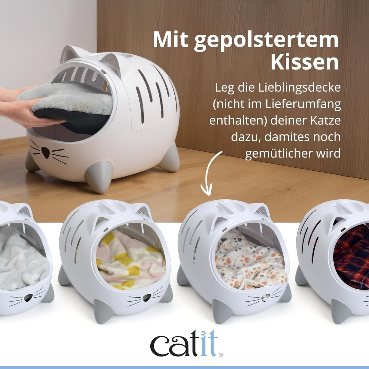 Catit Pixi Mio 2-in-1 Katzenbett & Transportbox â Dein stylischer Begleiter