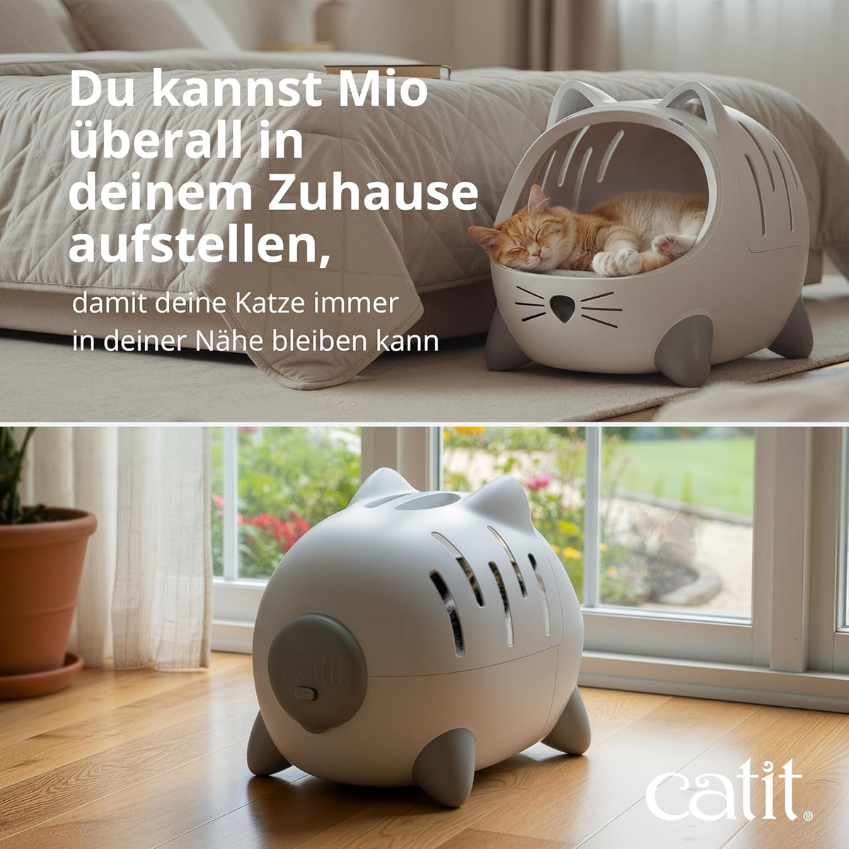 Catit Pixi Mio 2-in-1 Katzenbett & Transportbox â Dein stylischer Begleiter