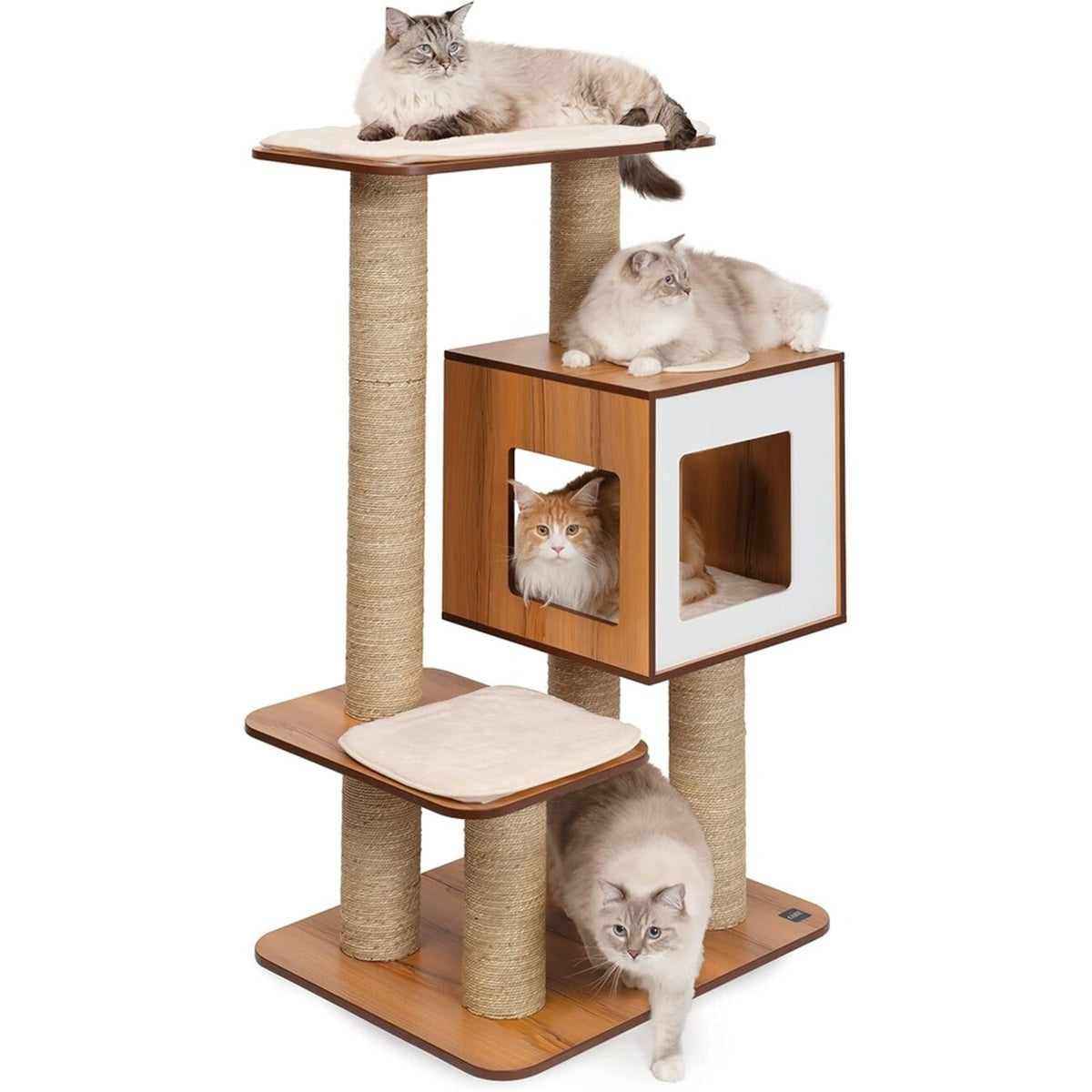 Vesper Hight Base Giant Kratzbaum für große Katzenrassen – 89x64x136,5cm