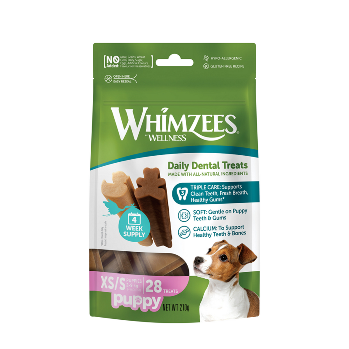 WHIMZEES® Puppy Zahnpflege Stix Hundesnack – XS/S 28 Stück