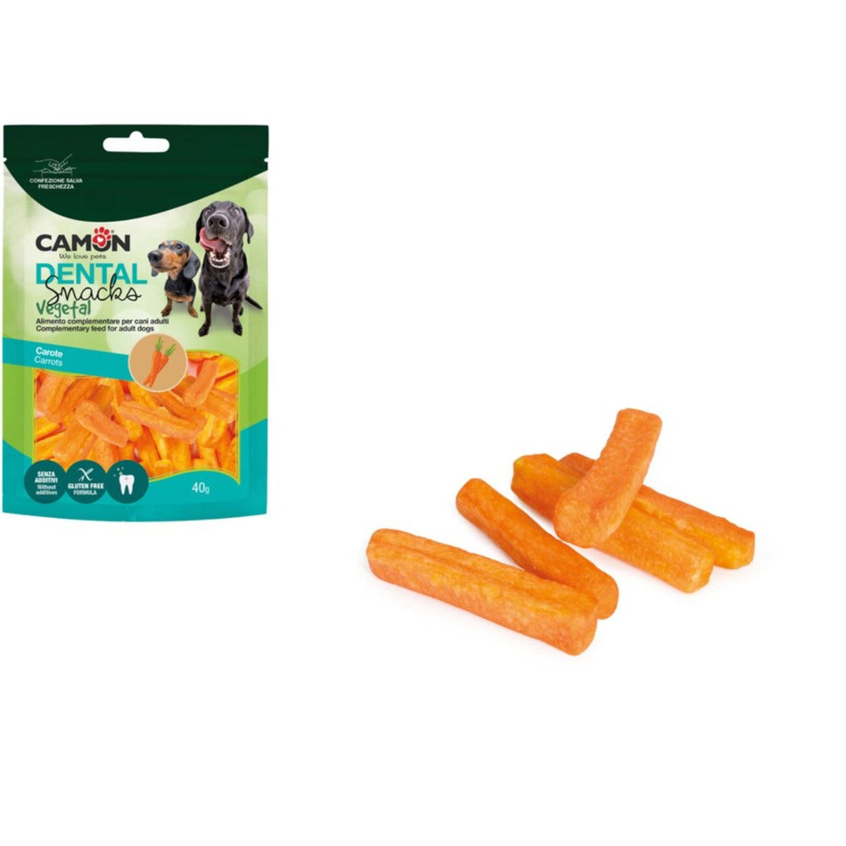 Veggie Snack Knackige Karotten â Vegane Hundesnacks â 40 g