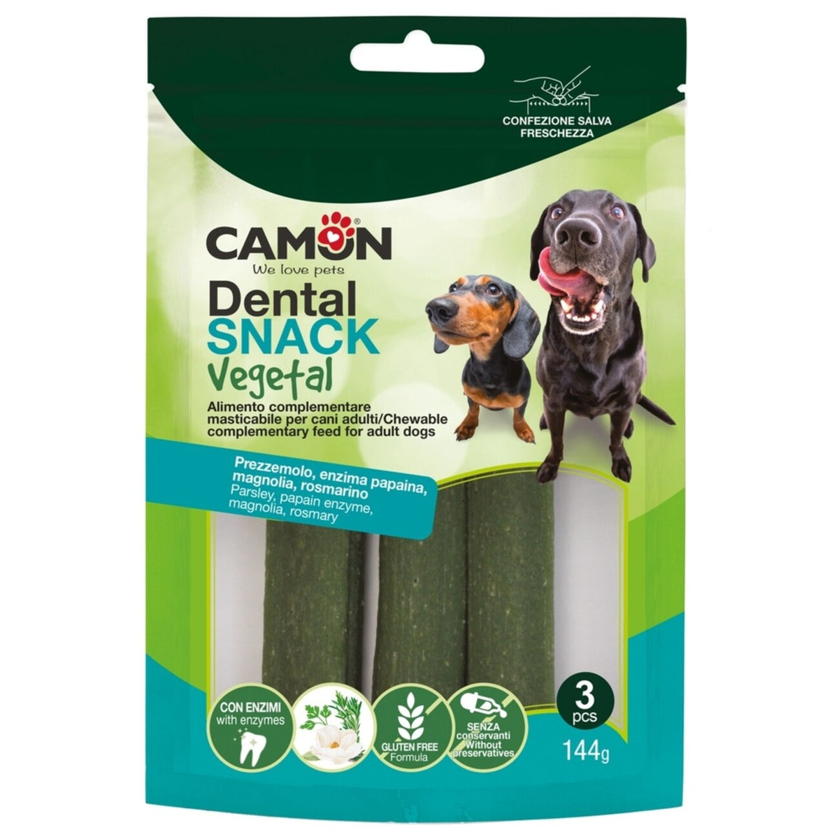 Veggie Dental Snack Enzysticks vegan – Zahnpflege für Hunde – 144 g