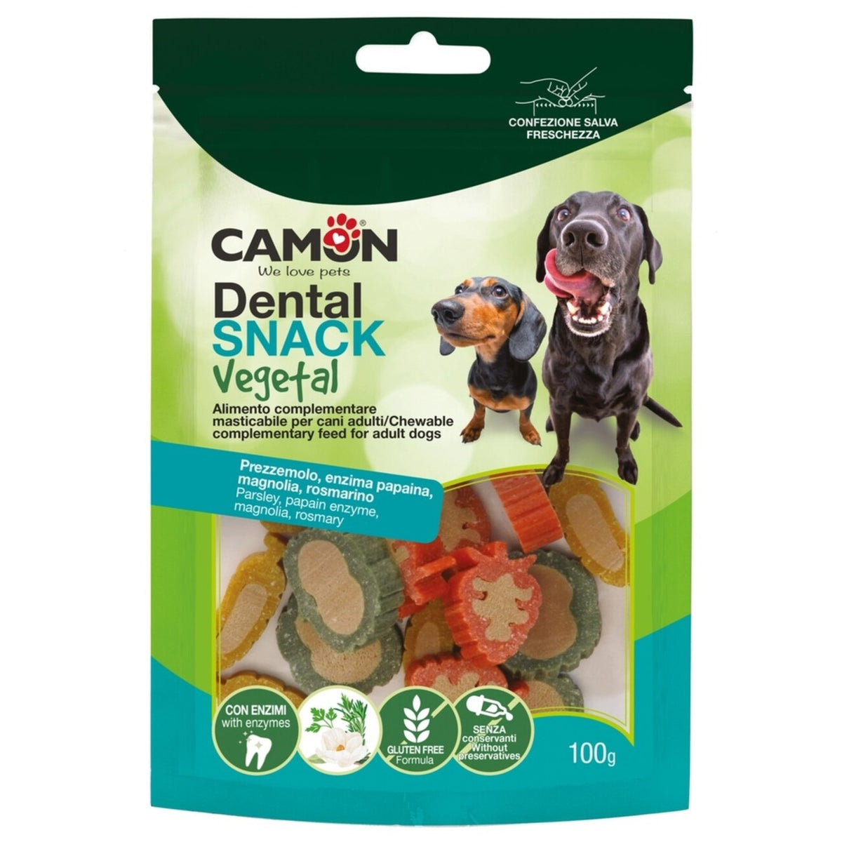 Veggie Dental Snack Enzyfruits â Vegane Hundesnacks fĂŒr gesunde ZĂ€hne â 100 g