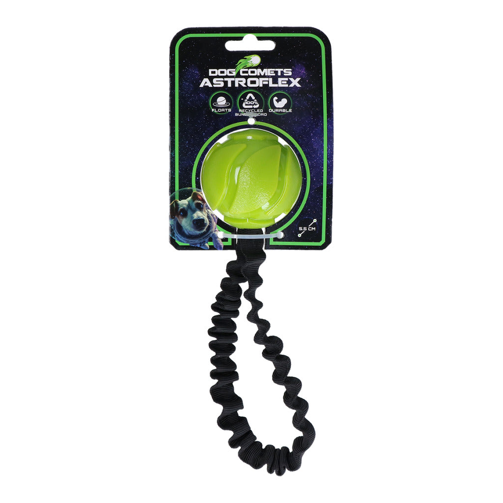 Dog Comets Astro Flex Hundespielzeug – Ball mit elastischem Wurfband | 3 Farben