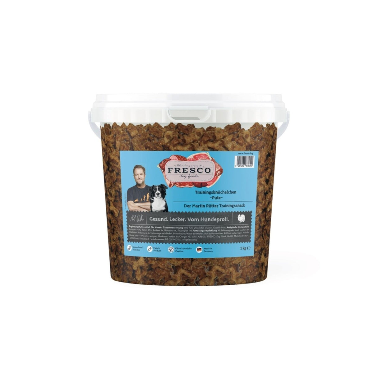 Martin Rütter Trainingsknöchelchen (1 kg) | Perfekte kleine Hundesnacks fürs Training – Pute