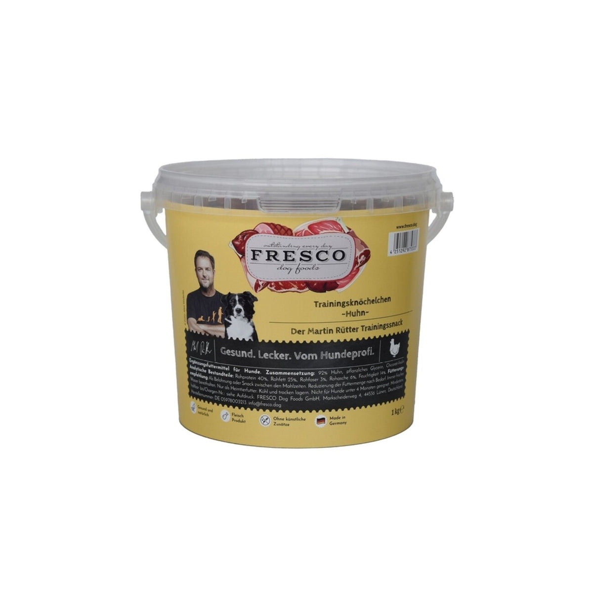Martin Rütter Trainingsknöchelchen (1 kg) | Perfekte kleine Hundesnacks fürs Training – Huhn