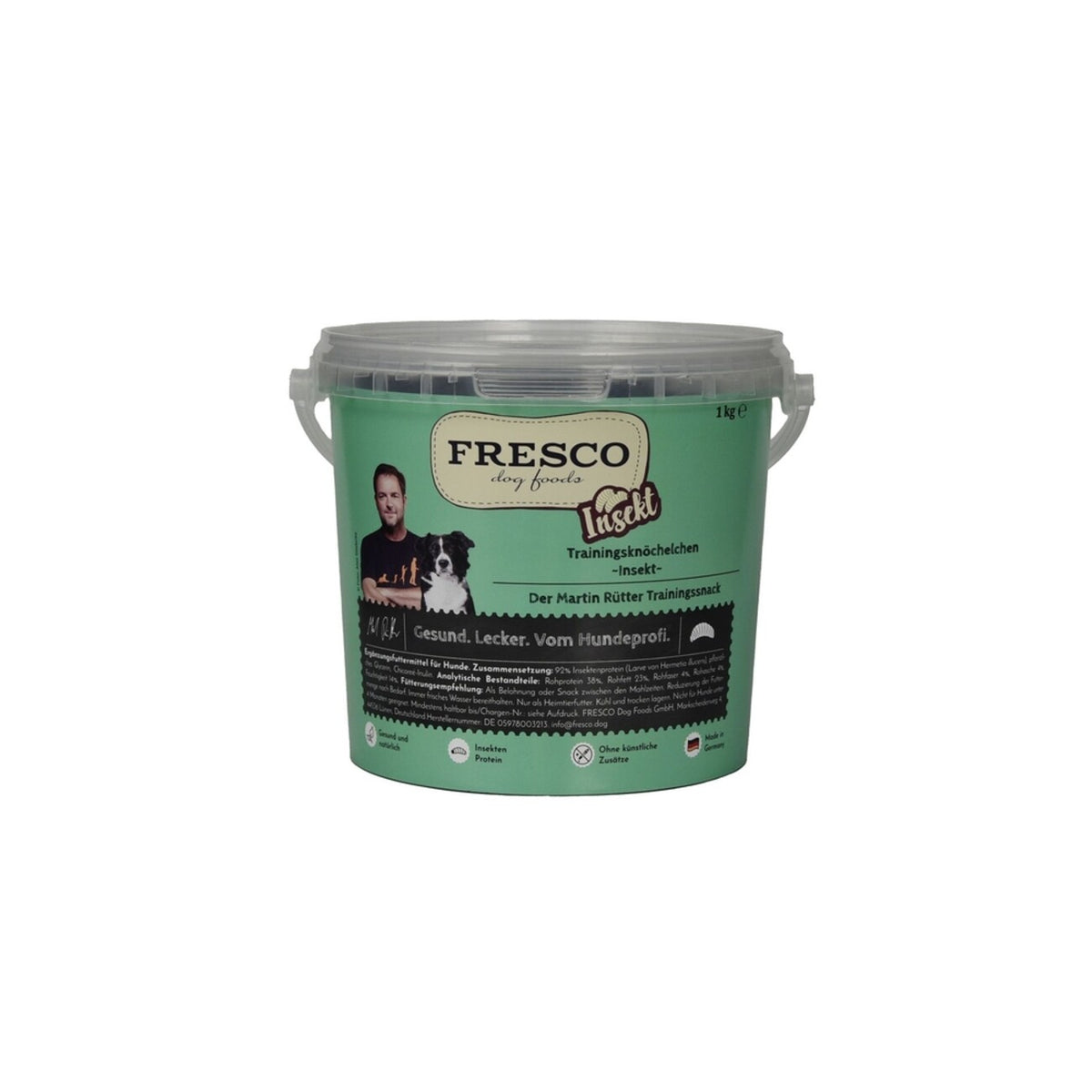 Martin Rütter Trainingsknöchelchen (1 kg) | Perfekte kleine Hundesnacks fürs Training – Insekt