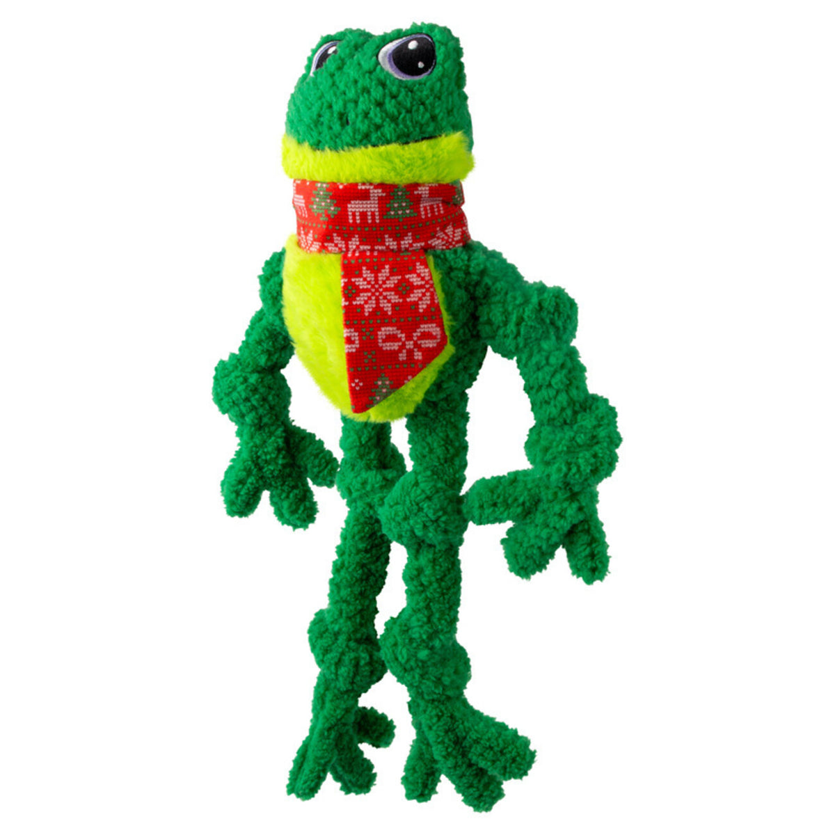 Xmas Holiday Knots Frog L/XL Limited Edition Hundespielzeug – XL: 8,89 x 28,75 x 44,45 cm