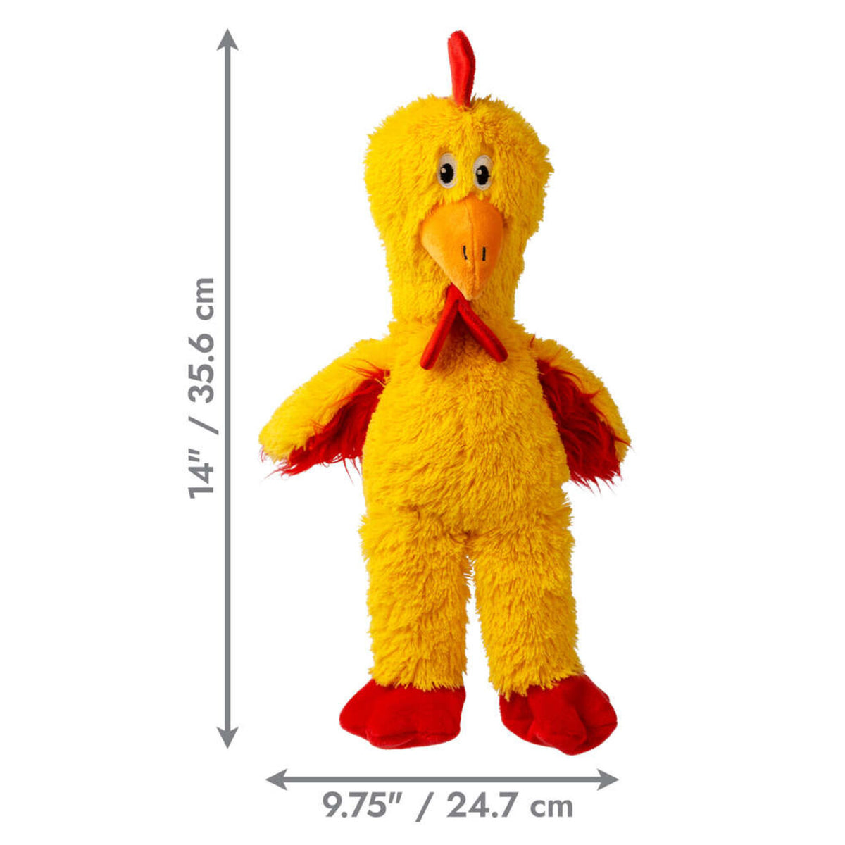 Knots Chicken Hundespielzeug – Robustes & Kuscheliges Spielvergnügen für deinen Liebling – M/L: 35,6 cm
