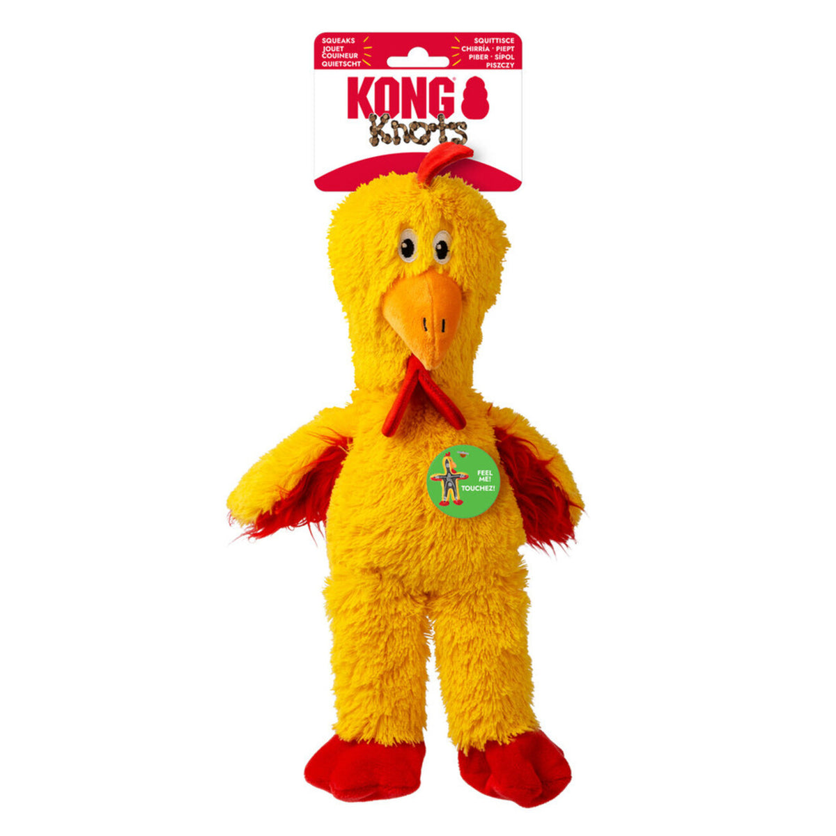 Knots Chicken Hundespielzeug – Robustes & Kuscheliges Spielvergnügen für deinen Liebling – M/L: 35,6 cm