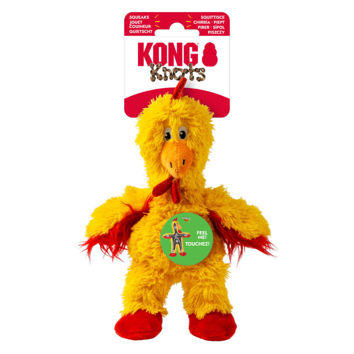 Knots Chicken Hundespielzeug – Robustes & Kuscheliges Spielvergnügen für deinen Liebling – S: 17,7 cm