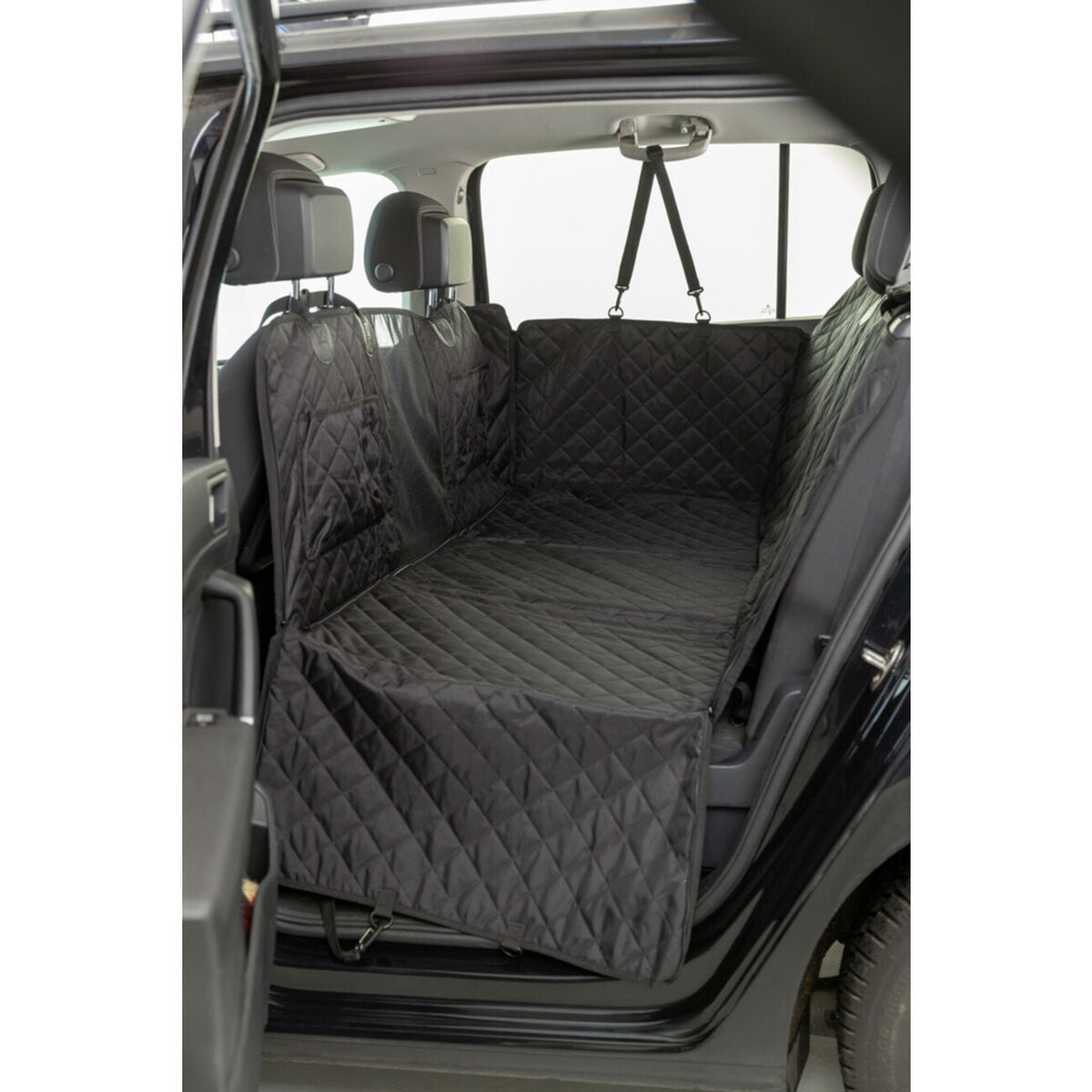 Auto-Schondecke mit Platten zur Verlängerung der Liegefläche – 1,64 × 1,61 m, schwarz
