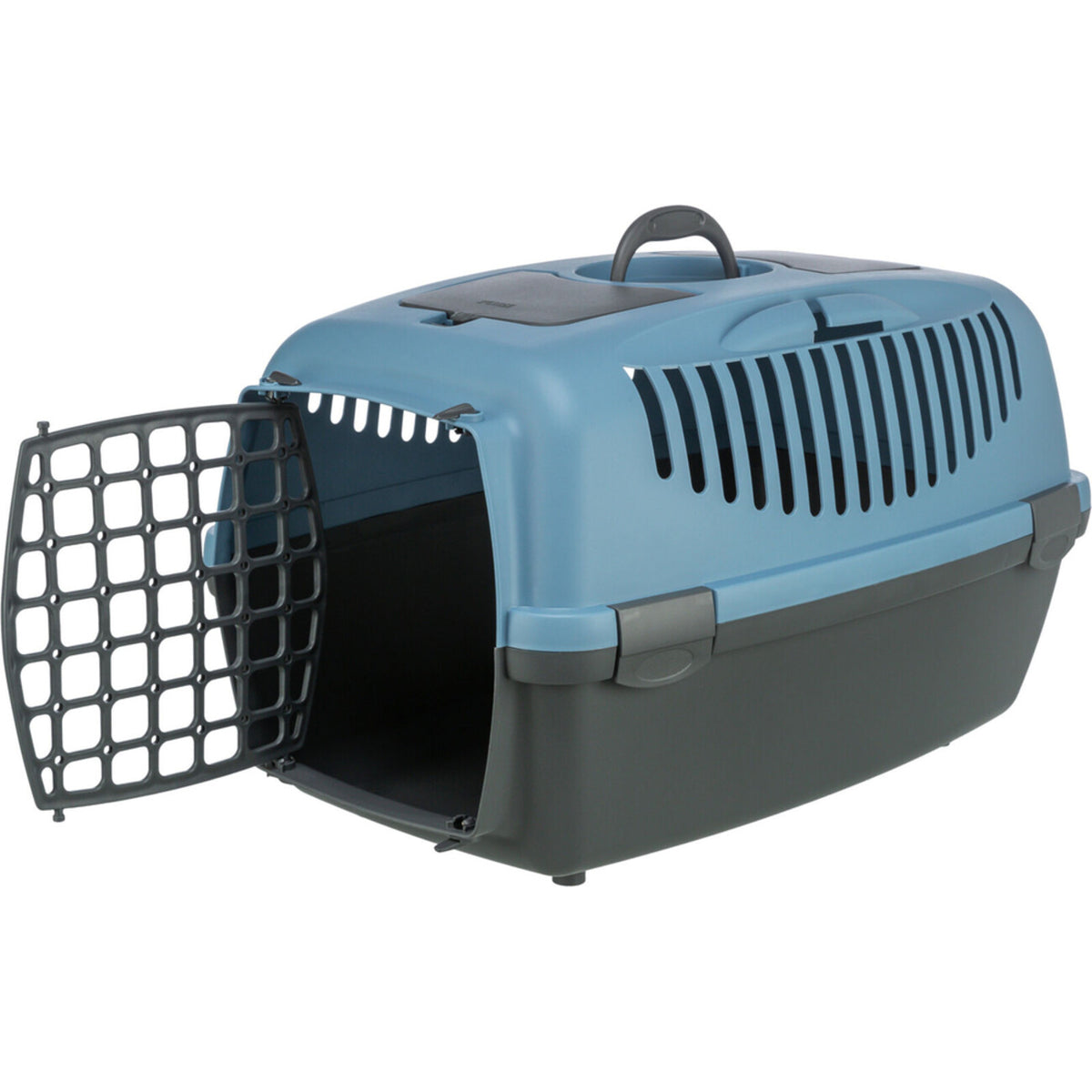 Transportbox Capri 3 mit Ablagefach – 40×38×61 cm, dunkelgrau/hellgrau, bis 12kg