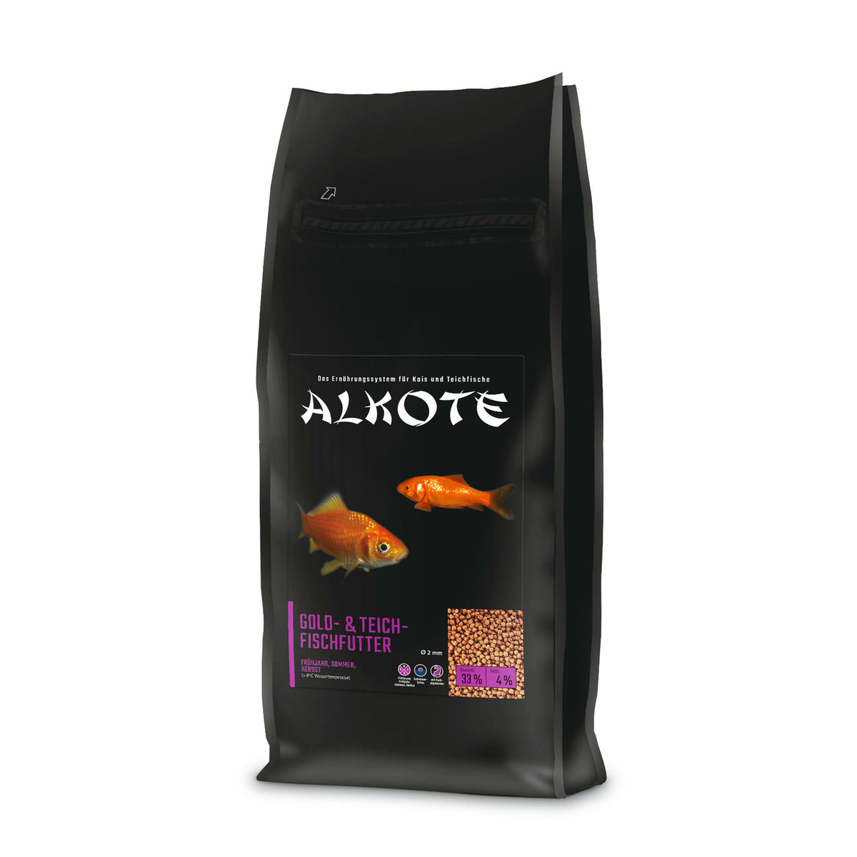ALKOTE Goldfischfutter Teichfischfutter – 2 kg Tüte