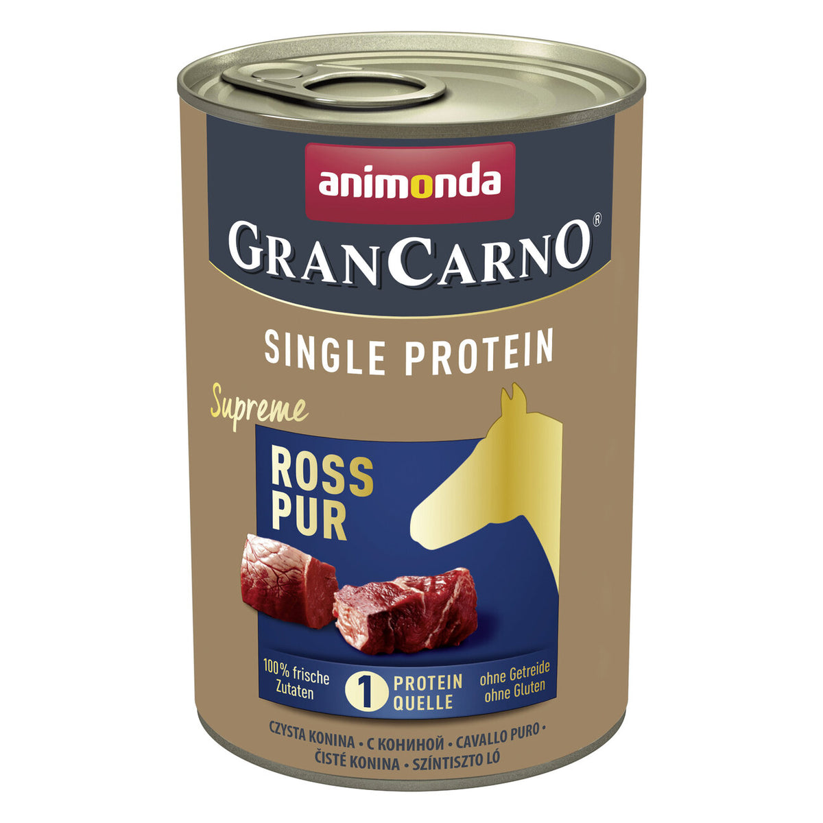GranCarno Single Protein Hundefutter – Ross - 6 x 400 g