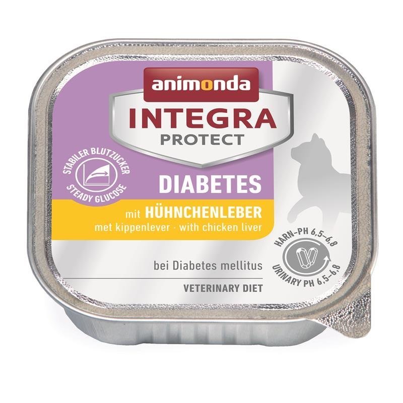 Animonda Integra Protect Diabetes Katzenfutter Schälchen – Rind 16x100g