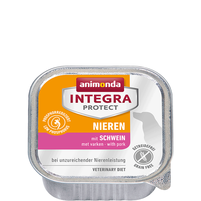 Animonda Integra Protect Niere Schälchen Hundefutter – Huhn 11x150g