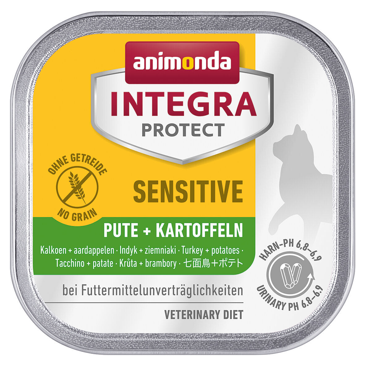 Animonda Integra Protect Sensitiv Katzenfutter Schälchen – Pute & Kartoffeln 16x100g