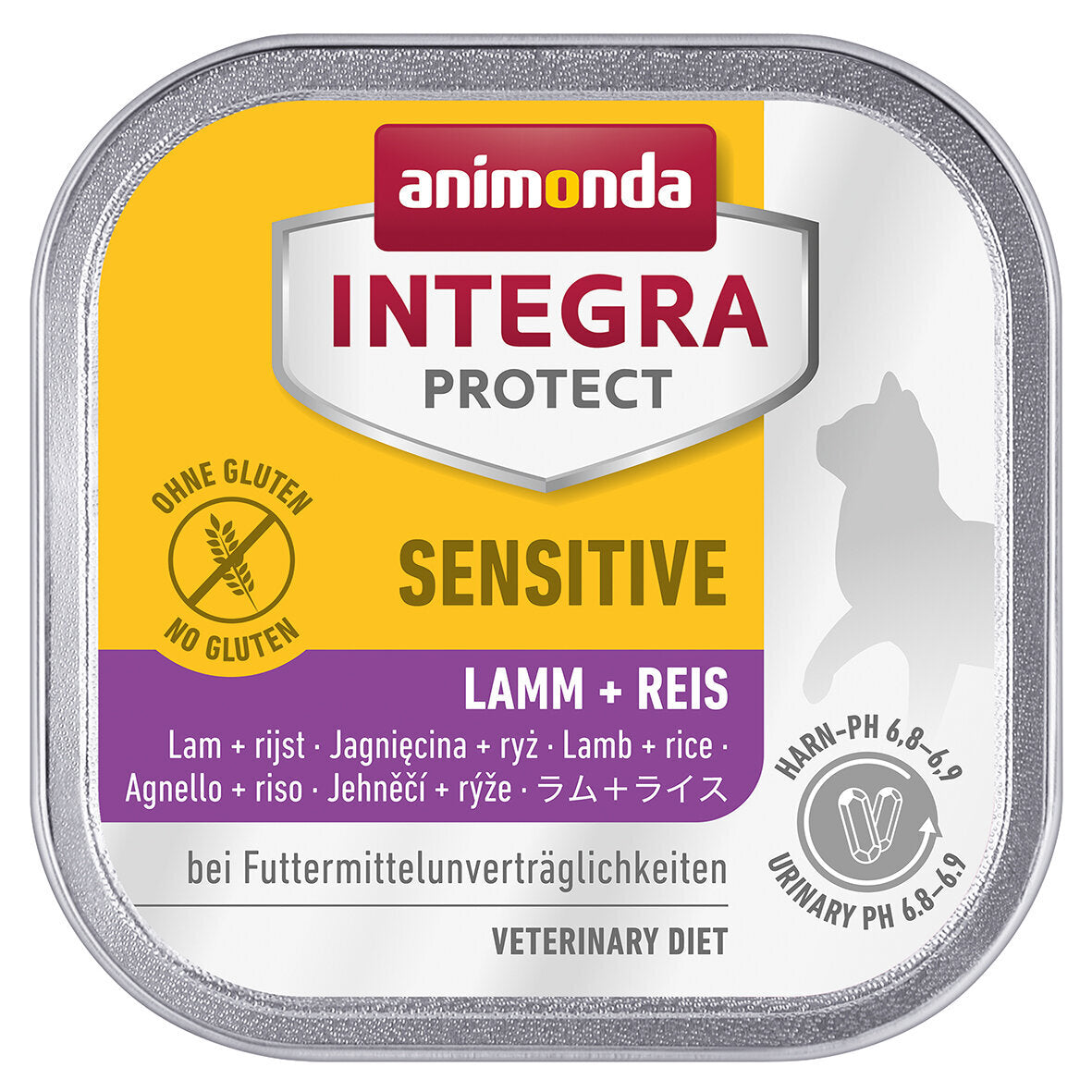 Animonda Integra Protect Sensitiv Katzenfutter Schälchen – Lamm & Reis 16x100g