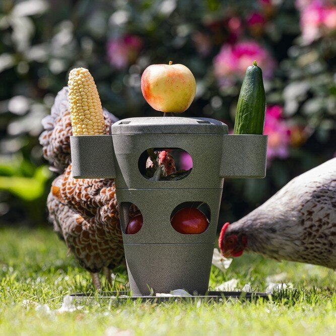 ECO Hühner Snackturm mit Behältern