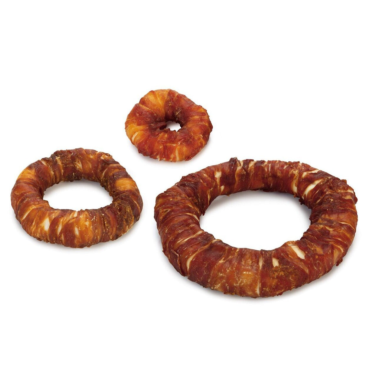 Beeztees Hundesnack Rinderhaut Ring mit Ente