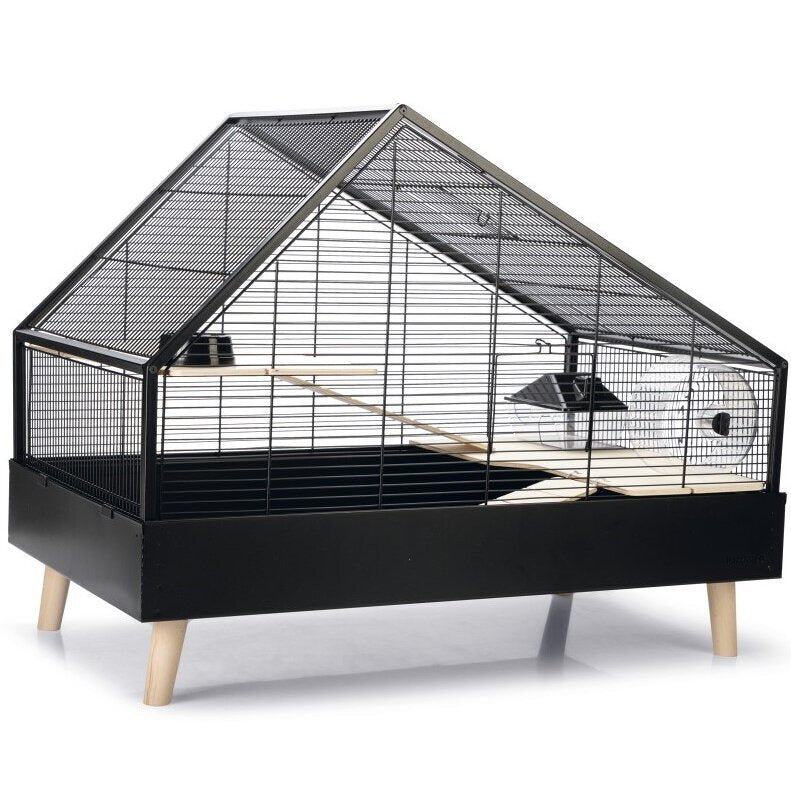 Beeztees Nagerkäfig Ayaz – 78 x 48 x 61 cm, schwarz