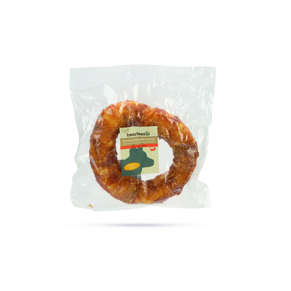 Beeztees Rinderhaut Ring mit Huhn