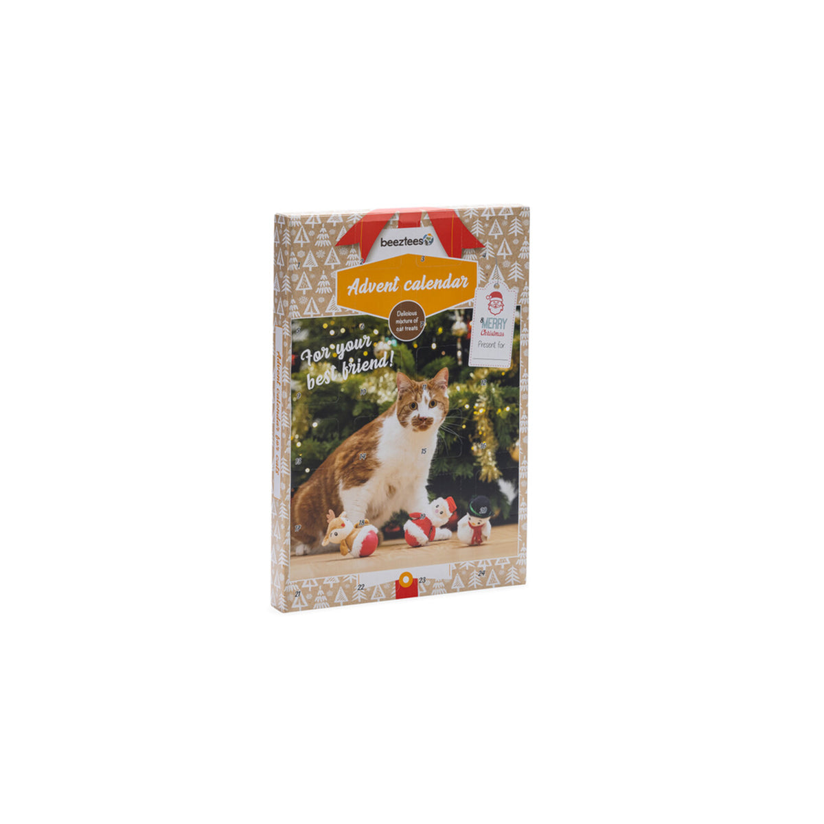 Weihnacht Adventskalender Purr für Katzen – mit 24 Türchen