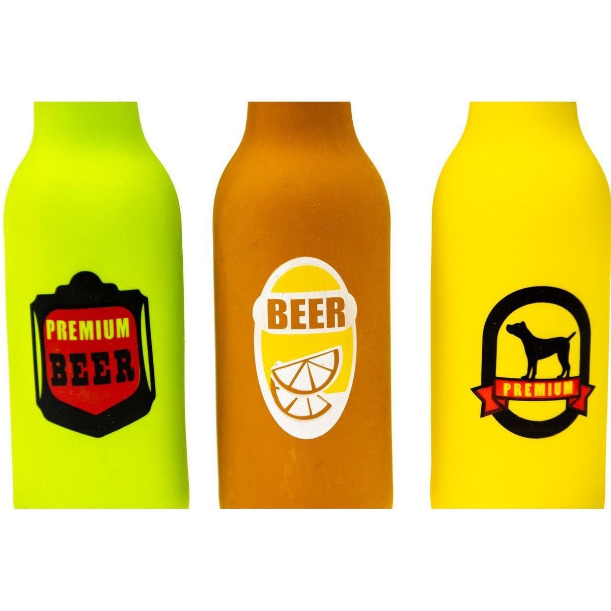 Bierflasche mit Squeaker