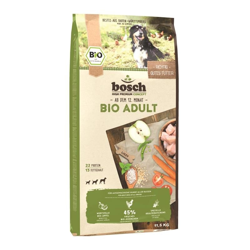 Bosch Bio Adult Hühnchen & Apfel Hundefutter – 11,5 kg