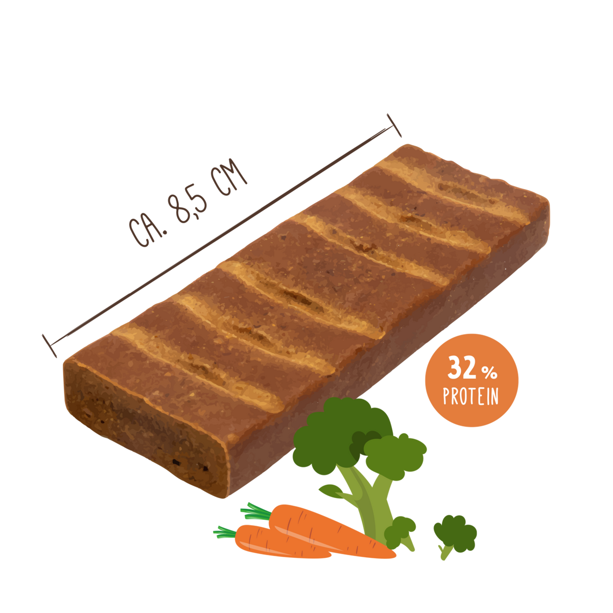 Sammys Fitness-Schnitte – mit Brokkoli & Karotten, 25 g