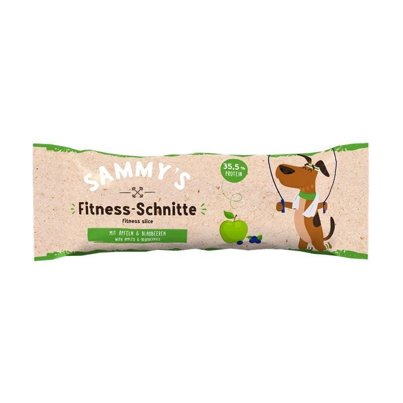 Sammys Fitness-Schnitte – mit Äpfeln & Blaubeeren, 25 g