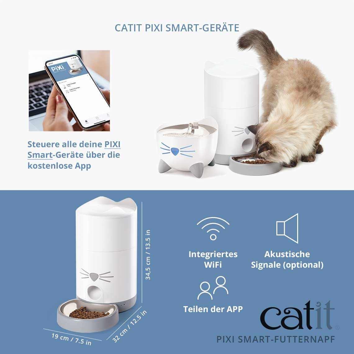 Catit Pixi Smart Katzen Futterautomat