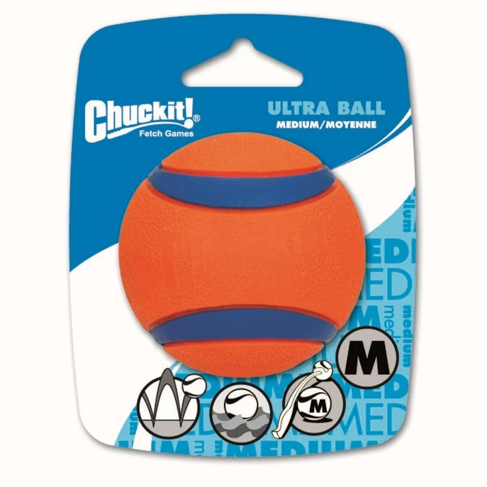 CHUCKIT! Ultra Ball – Medium, 6,3 cm, 1 Stück