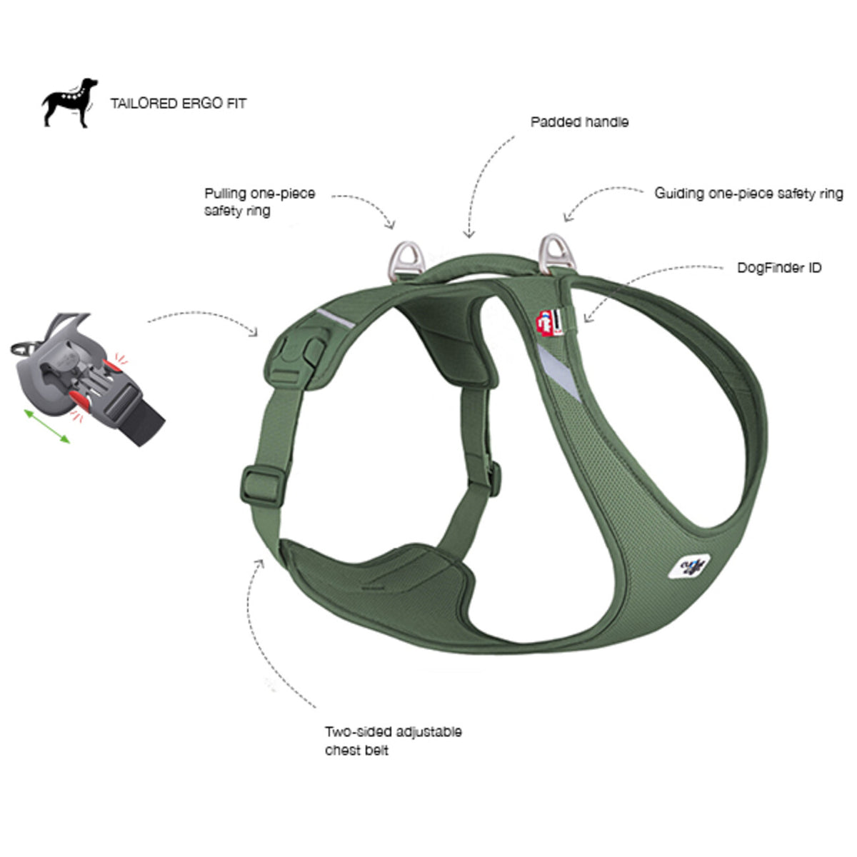 All New Belka Harness Air-Mesh Comfort für Hunde