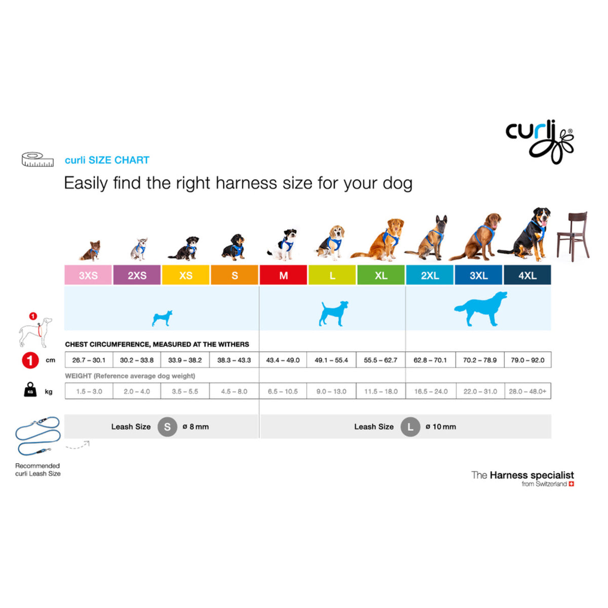 Curli Belka Geschirr Glow Gray – Sicher & Stylish für deinen Hund