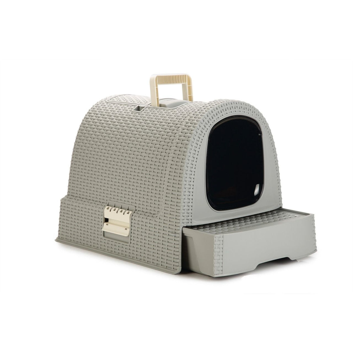 Curver Petlife Katzentoilette Style in Rattan Optik