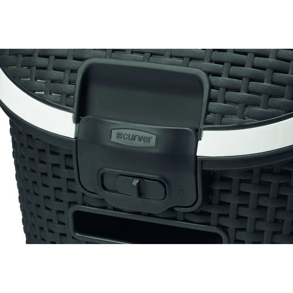 Curver Transportbox Transportkorb Reisekorb – anthrazit, L: 51 cm B: 38 cm H: 33 cm