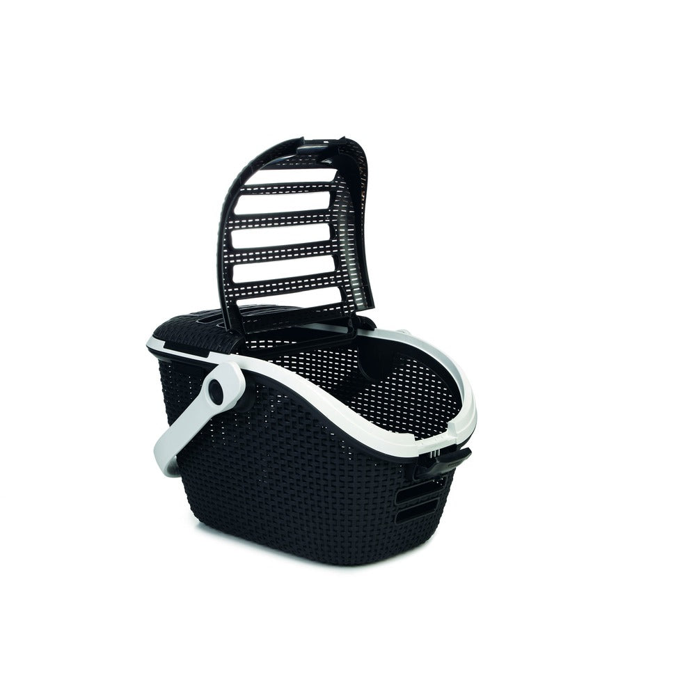 Curver Transportbox Transportkorb Reisekorb – anthrazit, L: 51 cm B: 38 cm H: 33 cm