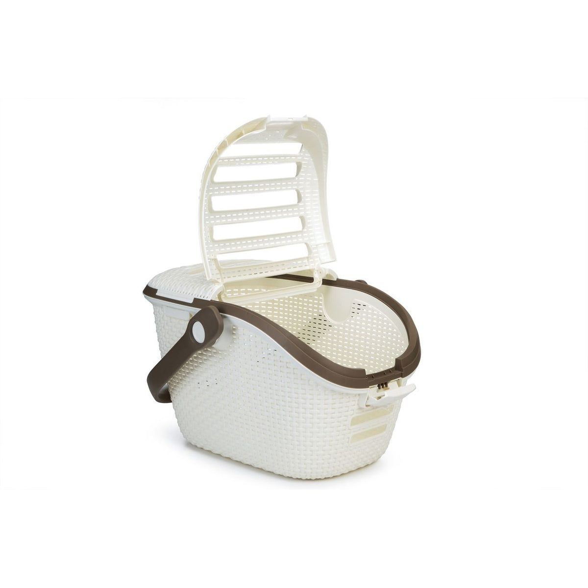 Curver Transportbox Transportkorb Reisekorb – weiss, L: 51 cm B: 38 cm H: 33 cm