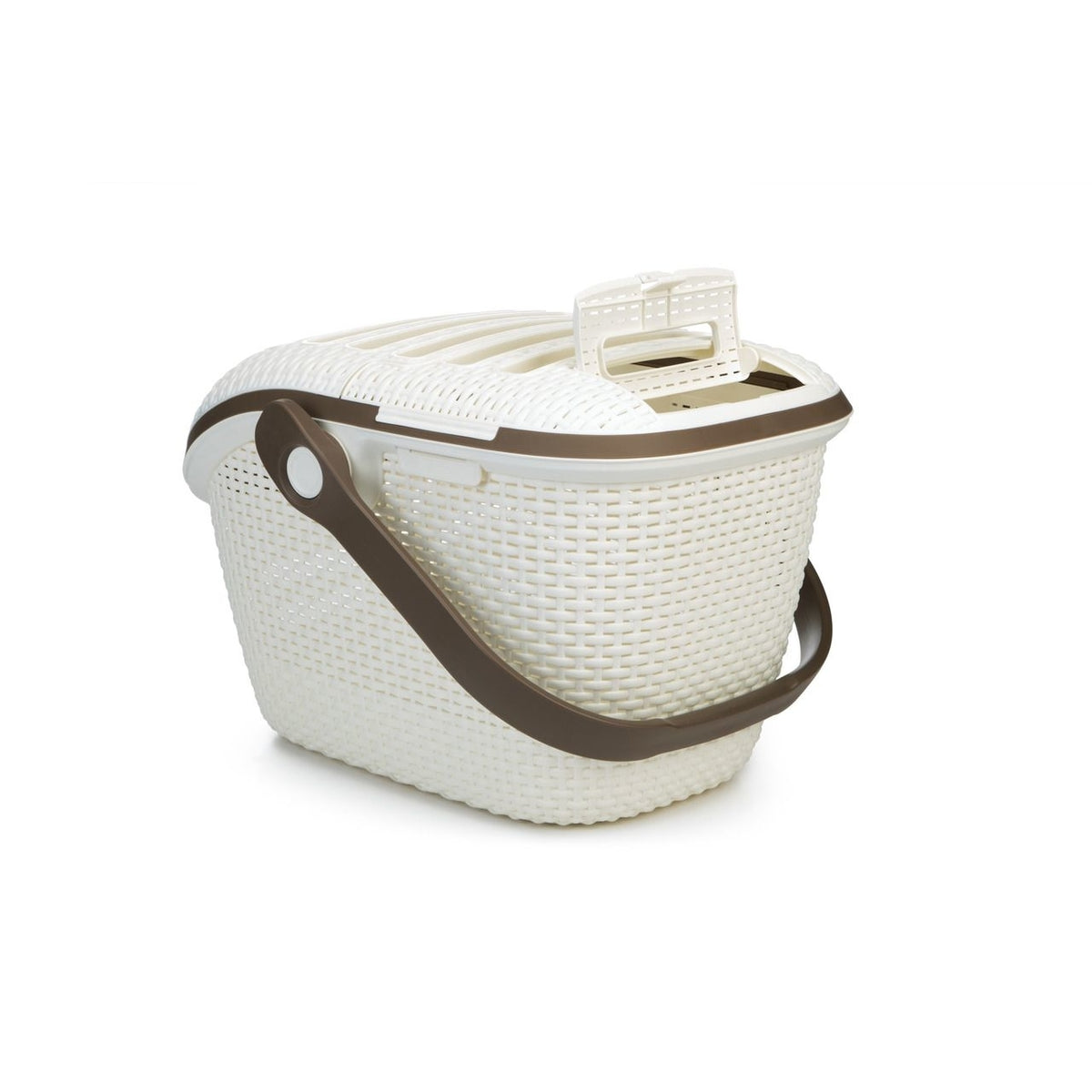 Curver Transportbox Transportkorb Reisekorb – weiss, L: 51 cm B: 38 cm H: 33 cm